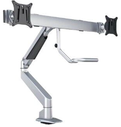 Monitorarm dubbel met klem