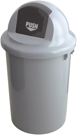 Kunstof afvalbak met klapdeksel 60 LITER