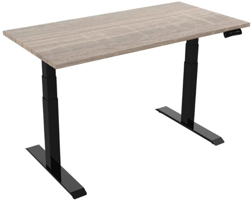 Elektrisch verstelbaar zit/sta bureau zwart (RAL9005)