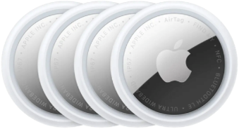 Apple AirTag (2e generatie) Wit 4-Pack