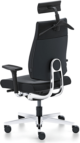 Bureaustoel 24-uur  Sedus Black Dot BD124, zwart leder -3