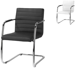 Vergaderstoel F40 frame chroom kunstleder