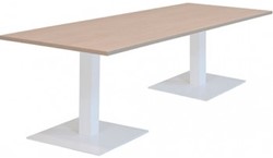 Vergadertafel Meerkantoor 200x100 met kolomvoeten