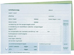 Verlofaanvraag Samsom A6 2-voud (105x148mm)