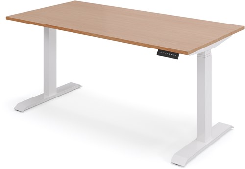 Elektrisch verstelbaar zit/sta bureau wit (RAL9010)