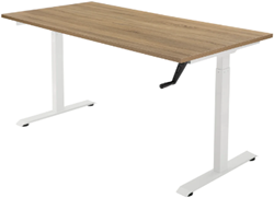 Meerkantoor Zit/Sta bureau met slinger (leverbaar in 4 kleuren)